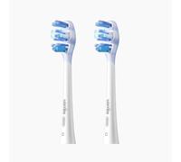 usmile 2 x Replacement Toothbrush Heads 2.0 with Improved Damping - Clear for Y10PRO, Y20PRO & More USMILE Sonic Toothbrushes