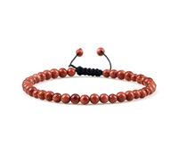 USMJ Adjustable Mini Natural Stone Lava Tiger Eye Beaded Bracelets & Bangle for Women Men Chakra Beads Braided Bracelet Charm Jewelry (Color : Gold Color)