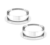 USMJQVZ 5W,7WRound Gold Crystal Glass Downlight Luminaire 28mm Ultra Thin Modern Simple LED Recessed Ceiling Light for Hallway Aisle Recessed Panel Lights 2 Pack