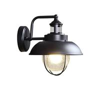USMJQVZ American Farmhouse Outdoor Wall Sconce, Black Metal Outdoor Lighting Modern,Wall Lighting, Porch Light, Patio Décor, Outdoor Light Fixture,