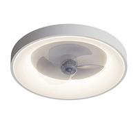 USMJQVZ LED 10cm Invisible Low Profile Flush Mount Ceiling Fan 3-Leaf Flush Mount Ceiling Fan With Lights For Low Ceilin For Bedroom Dining Room