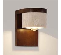 USMJQVZ Natural Stone Wall Sconce Mounted Light Hardwired Farmhouse Rustic Wall Mounted Lamp Mid Century Modern Wall Lighting Natural Stone Bedside Light For Foyer Bedroom Stairs