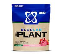USN Plant Protein Powder 100% – Vegan, Sugar Free, No Soy, No Artificial Flavours – Strawberry 900g