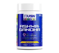 USN Ashwagandha, KSM-66 Dietary Supplement - 30 Capsules, Premium Natural Stress Relief Supplement, Added Bioperine to Aid with Absorption, High Quality Daily Dietary Supplement