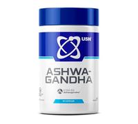 USN Ashwagandha, KSM-66 Dietary Supplement - 60 Capsules, Premium Natural Stress Relief Supplement, Added Bioperine to Aid with Absorption, Daily Dietary Supplement