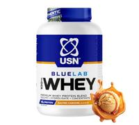 USN Blue Lab Whey (2000g) Salted Caramel - Proteins - Whey Protein Blend | 25g Isolate Blend | 132kcal | 6.0g BCAAs | Soy-Free | Low Carb & Fat | Easy Digestion | Post-Workout | Lean Muscle Growth