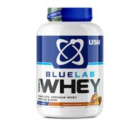 USN Blue Lab Whey Protein Powder: Chocolate Caramel - Whey Protein 2kg - Post-Workout - Whey Isolate - Muscle Building Powder Supplement With Added