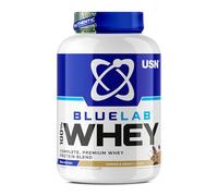 USN Blue Lab Whey Protein Powder, Cookies & Cream Flavour - 2kg (58 Servings), Premium Whey Isolate Protein Dietary Supplement, Post Workout Lean Muscle Growth BCAA Amino Acids Powder