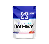 USN Blue Lab Whey Protein Powder, Strawberry Flavour - 476g (14 Servings), Premium Whey Isolate Protein Dietary Supplement, Post Workout Lean Muscle Growth BCAA Amino Acids Powder