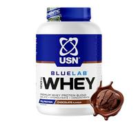 USN Whey Protein Powder Blue Lab Whey - Chocolate 100% Lean Muscle + BCAAs - 2 kg