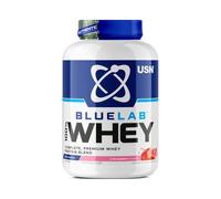 USN Blue Lab Whey Protein Powder: Strawberry - Whey Protein 2kg - Post-Workout - Whey Isolate - Muscle Building Powder Supplement With Added BCAAs