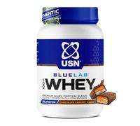 USN Protein Powder Blue Lab Whey Premium - Whey Isolate & BCAAs - Chocolate Caramel 908g