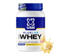 USN BlueLab Whey Protein Powder I Banana I 908g - 26 Servings | 25g Isolate Blend | 132kcal | 6.1g BCAAs | Soy-Free | Low Carb & Fat | Easy Digestion | Post-Workout | Lean Muscle Growth