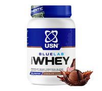 USN BlueLab Whey Protein Powder I Chocolate I 908g - 26 Servings | 24g Isolate Blend | 129kcal | 5.5g BCAAs | Soy-Free | Low Carb & Fat | Easy Digestion | Post-Workout | Lean Muscle Growth