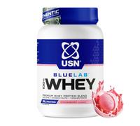 USN Blue Lab Whey Protein Powder - Whey Isolate, Added BCAAs, Post-Workout - Strawberry 908g