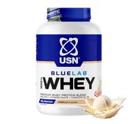 USN BlueLab Whey Protein Powder I Vanilla I 2kg - 58 Servings | 25g Isolate Blend | 131kcal | 6.0g BCAAs | Soy-Free | Low Carb & Fat | Easy Digestion | Post-Workout | Lean Muscle Growth