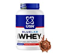 USN BlueLab Whey Protein Powder I Wheytella I 2kg - 58 Servings | 24g Isolate Blend | 129kcal | 5.7g BCAAs | Soy-Free | Low Carb & Fat | Easy Digestion | Post-Workout | Lean Muscle Growth