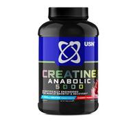 USN Creatine Anabolic Creatine & BCAAs I Cherry Punch I 900g - 30 Servings | 5g Creatine Monohydrate | 3g BCAAs (2:1:1) | 19g Carbs | Magnesium & Zinc | Post-Workout | Glyco-Fuel | Low Sugar I Vegan