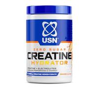 USN Creatine Hydrator - 330g (30 Servings) Creatine Monohydrate & Electrolytes Powder Drink with Himalayan Pink Salt & Sugar Free. Supports Muscle Growth, Strength & Hydration - Orange
