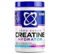 USN Creatine Hydrator - Creatine Monohydrate & Electrolyte Powder Drink with Himalayan Pink Salt & Sugar Free. Supports Muscle Growth, Strength & Hydration. Candy Pop - 330g (30 Servings)
