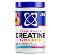 USN Creatine Hydrator - Creatine Monohydrate & Electrolyte Powder Drink with Himalayan Pink Salt & Sugar Free. Supports Muscle Growth, Strength & Hydration. Raspberry Lemonade - 330g (30 Servings)
