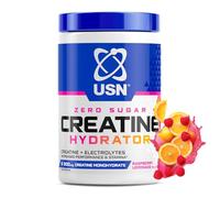 USN Creatine Hydrator - Creatine Monohydrate & Electrolytes, Sugar Free - Raspberry Lemonade 330g