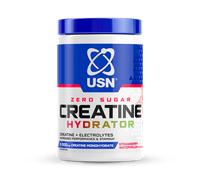 USN Creatine Hydrator Powder | Creatine Monohydrate with Electrolytes | Hydration, Strength & Performance Support | Intra Workout for Endurance & Recovery | 330g (30 Servings) | Strawberry Watermelon