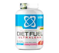 USN Diet Fuel Ultralean Meal Replacement Shake Powder, Strawberry Flavour - 2.5kg, High Protein Shake Powdered Drink Mix, Low Calorie Diet & Weight Control Powder, 25g Protein