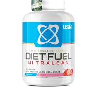 USN Diet Fuel Ultralean Meal Replacement Shake Powder Strawberry Flavour 2kg High Protein Shake Powdered Drink Mix Weight Control Powder, 25g Protein