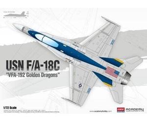 USN F/A-18C VFA-192 Golden Dragons Fighter 1:72 Plastic Model Kit ACADEMY