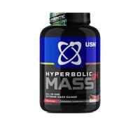 USN Mass Gainer Hyperbolic Mass, High-Calorie, 7.5g Creatine, Less Sugar, Strawberry Cheesecake 2kg