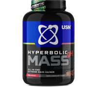 USN Hyperbolic Mass Dutch Chocolate 2kg: High Calorie Mass Gainer Protein Powder for Muscle Building and Weight Gain 7.5g Creatine Monohydrate