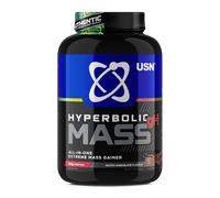 USN Hyperbolic Mass Chocolate 2kg: High Calorie Mass Gainer Protein Powder for Fast Muscle Mass-Weight Gainer, With Added Creatine and Vitamins