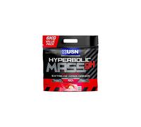 USN Hyperbolic Mass Strawberry 6kg: High Calorie Mass Gainer Protein Powder for Fast Muscle Mass-Weight Gainer, With Added Creatine and Vitamins