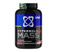 USN Hyperbolic Mass Strawberry Cheesecake 2kg: High Calorie Mass Gainer Protein Powder for Muscle Building and Weight Gain - Improved Formula & Flavour with 7.5g Creatine Monohydrate and Less Sugar