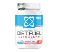 USN Diet Fuel Ultralean Meal Replacement Shake Powder, Strawberry Flavour - 1kg, High Protein Shake Powdered Drink Mix, Low Calorie Diet & Weight Control Powder, 25g Protein