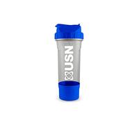 USN Tornado Protein Shaker, 750ML Protein Shaker Bottle With Storage Compartment - Easy to Clean With a Leak-Free Design, Rubber