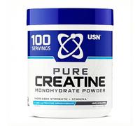 USN Micronized Creatine Monohydrate Powder, Unflavoured - 500g, Energy Drink for High Intensity Training, Muscle Growth, 100% Micronized Creatine Powder for Intra Workouts, Dietary Supplement