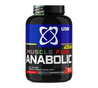USN Muscle Fuel Anabolic All in one Muscle Building protein shake with Creatine, Strawberry, 2.2 Kg,