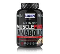 USN Muscle Fuel Anabolic Cookies and Cream 2KG, Workout Boosting All in One Muscle Gain Protein Shake Powder