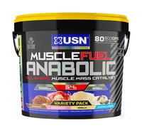 USN Muscle Fuel Anabolic Variety Pack Chocolate, Strawberry, Vanilla & Cookies 4kg