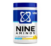 USN Nine Aminos - BCAA Amino Acids & EAA Essential Amino Acids Powder with Added Magnesium & Coconut Water Powder to Support Recovery and Hydration. Pineapple Flavour (330g - 30 Servings)