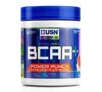 USN Power Punch BCAA Amino Acids Powder, Watermelon Flavour - 200g, Vegan BCAA Powder, Vitamin B6 & No Sugar, Pre Workout or Intra Workout Energy Drink Mix & Dietary Supplement to Maximise Performance