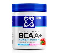 USN Power Punch BCAA Amino Acids Powder, Watermelon Flavour - 200g, Vegan BCAA Powder, Vitamin B6 & No Sugar, Pre Workout or Intra Workout Energy Drink Mix & Dietary Supplement to Maximise Performance