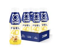 USN Protein Fuel 40 Ready-to-Drink I Banana I 6 x 500ml | 41g High Protein | 235kcal | Fat Free | No Added Sugar | Instant Gym Recovery Milkshake | Lean Muscle Builder Active Drink