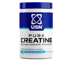 USN Pure Creatine Monohydrate Powder 300g - Unflavoured I 60 Servings | 5g Micronised Creatine per Serving | 100% Pure Creatine for Strength, Endurance & Performance
