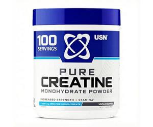 Usn Pure Creatine Monohydrate Powder 500 G - Unflavoured I 100 Servings 5 G Micronised Per Serving For Strength, Endurance &