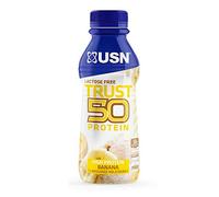 USN Trust 50 Protein Shake, Perfectly Balanced Ready Drink in Easily Transportable Bottles: 6 x 500 ml, Lactose-free Whey Protein Shakes, Banana