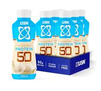 USN Trust 50 Pre-mixed & Ready to Drink Protein Shake Bottles: 6 x 500 ml Vanilla High Protein Recovery Drinks