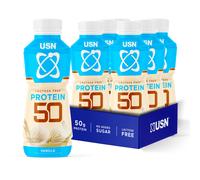 USN Trust 50 Ready to Drink Protein Shake | Vanilla | 50g Protein | Lactose Free, No Added Sugar | 6 x 500ml Bottles | High Protein On-the-Go Snack &